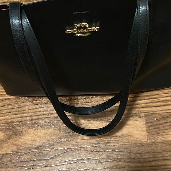 SOLD Coach Avenue Tote (Black/Red) - Picture 8 of 9